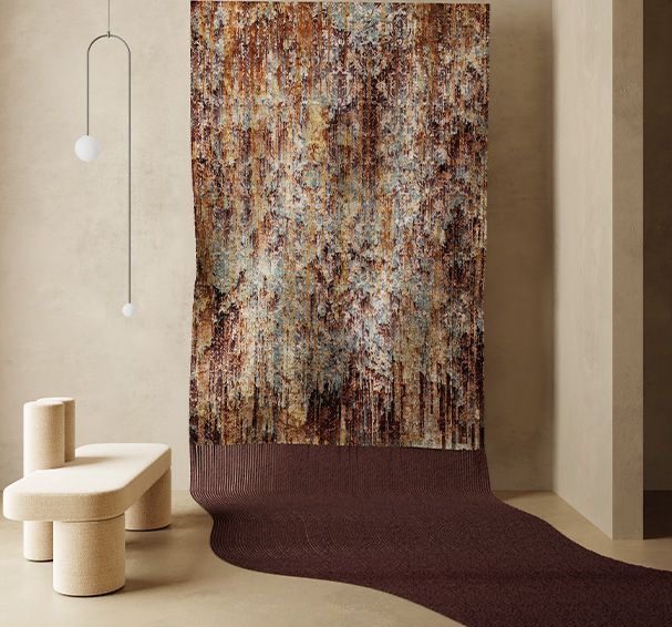 Alfombra estilo tapiz de pared